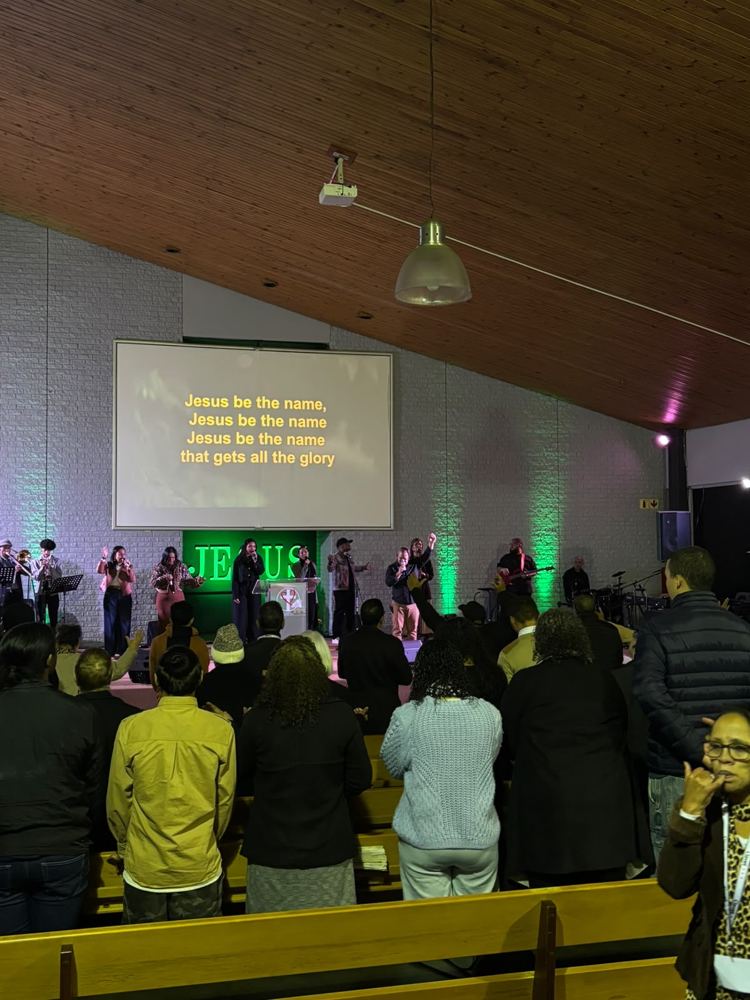 The Love Church auditorium during a worship service